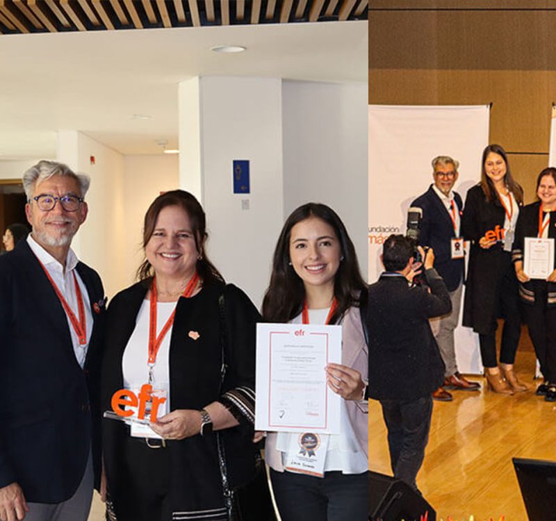 Somos parte de las 100 empresas colombianas pioneras en la certificación EFR (empresa familiarmente responsable).