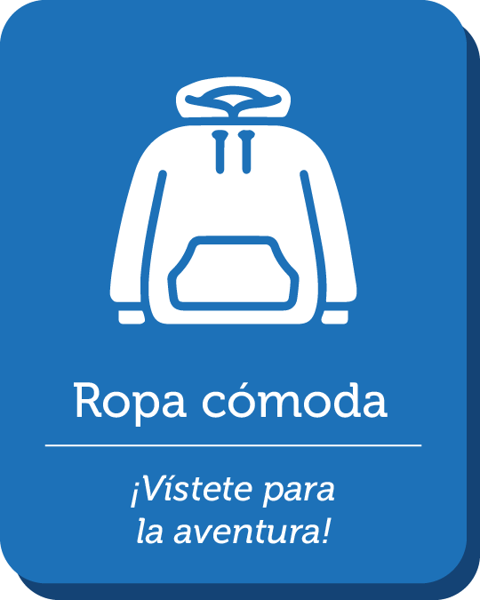 recomendaciones de visita, ropa cómoda