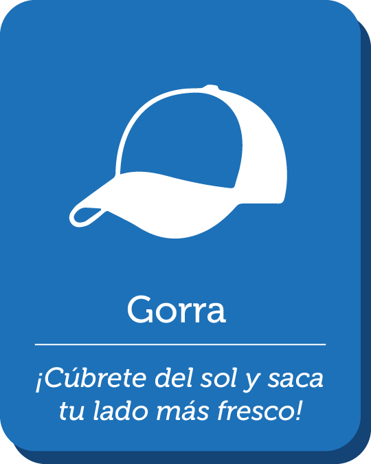 recomendaciones de visita, traer gorra