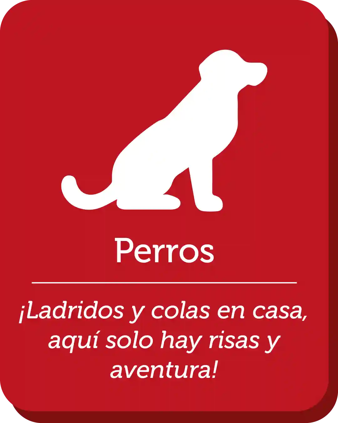 no se permite el ingreso de perros al parque