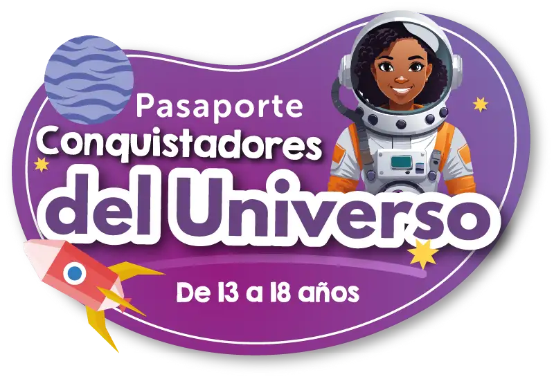 logo pasaporte educativo conquistadores del universo