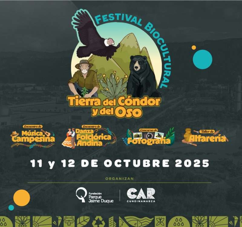 banner festival biocultural tierra del condor y del oso fundacion parque jaime duque