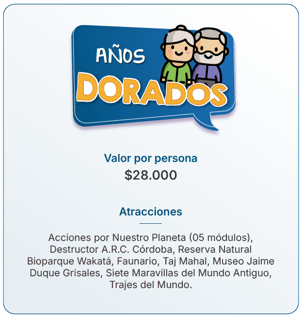 pasaporte educativo años dorados
