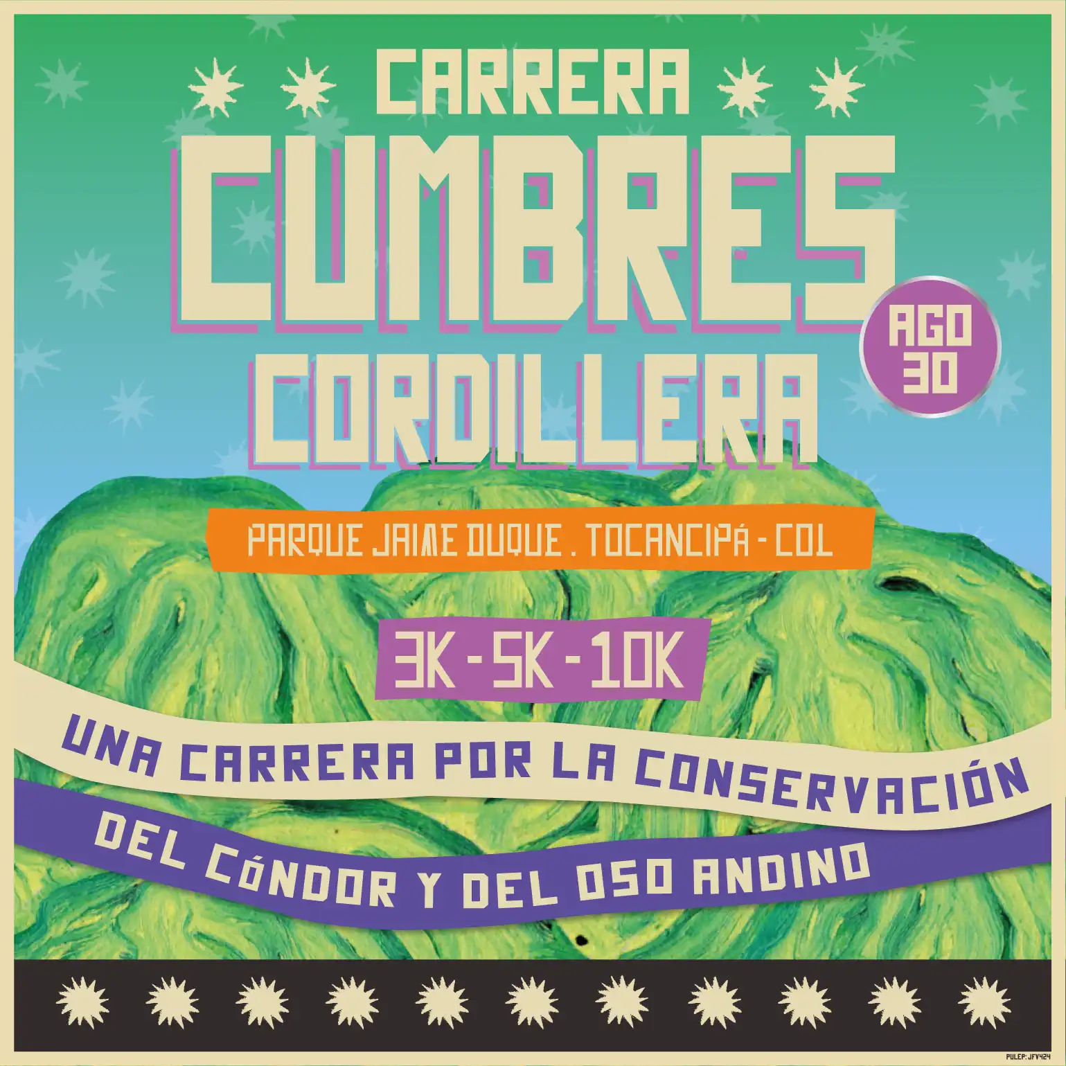 banner móvil carrera cumbres cordillera 2025 parque jaime duque