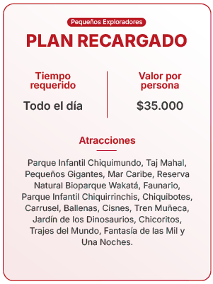 plan recargado pasaporte pequeños exploradores