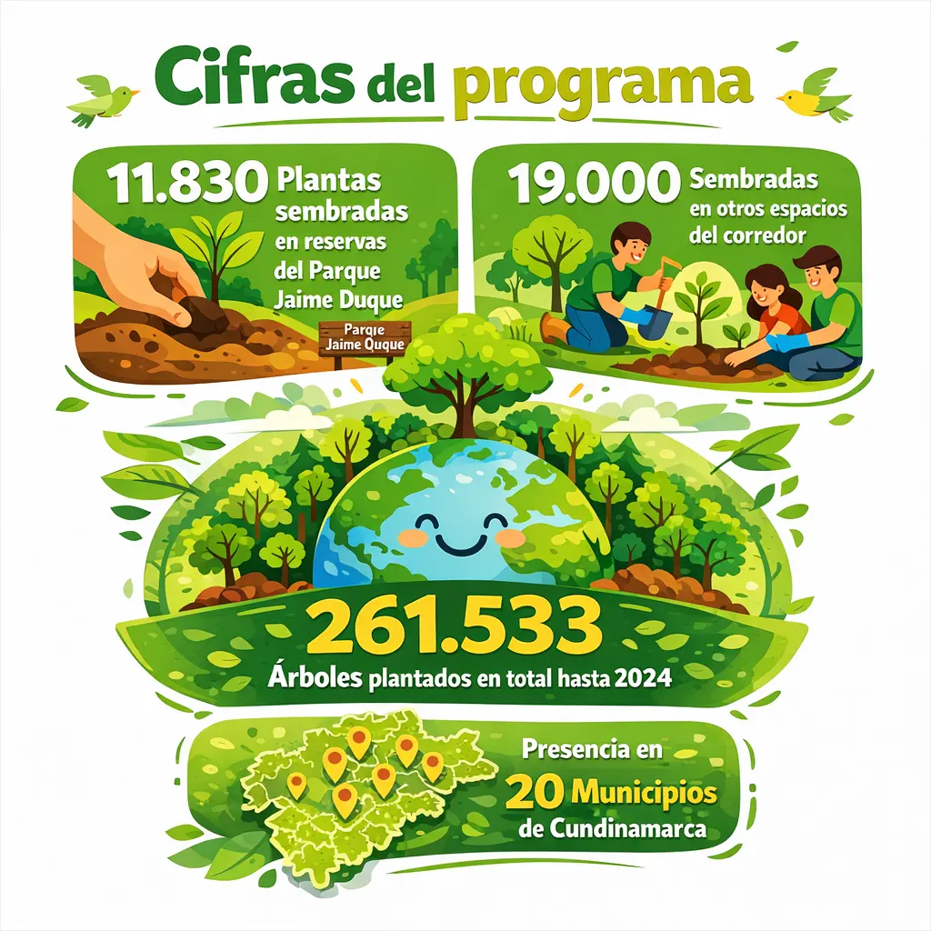 Cifras del programa Árboles para mi país