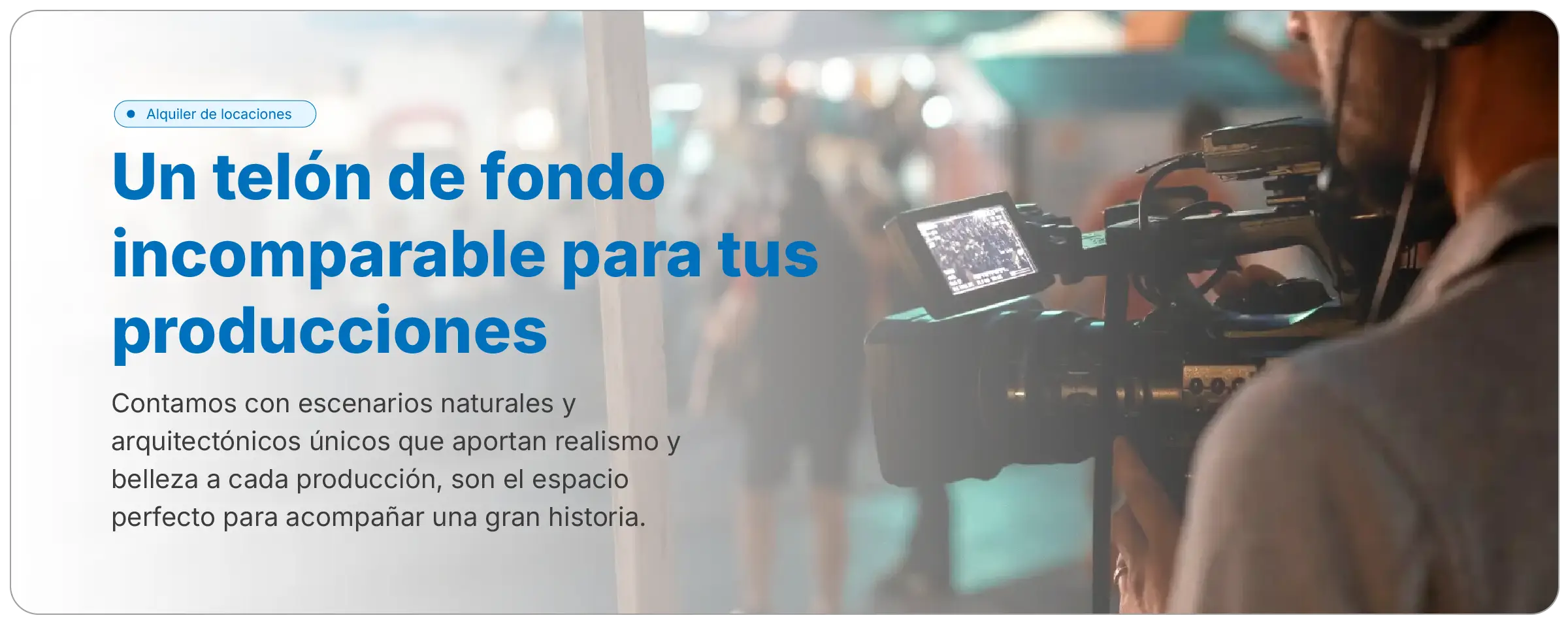 Banner - Alquiler de locaciones