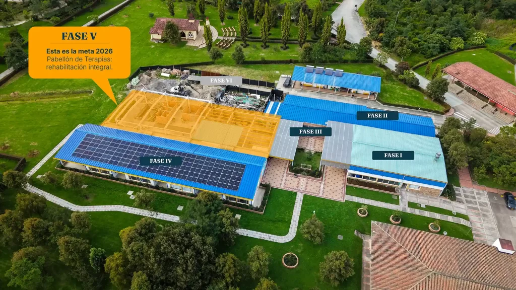 Fases de construccion - hogar Amparo Quin - fundación Parque Jaime Duque