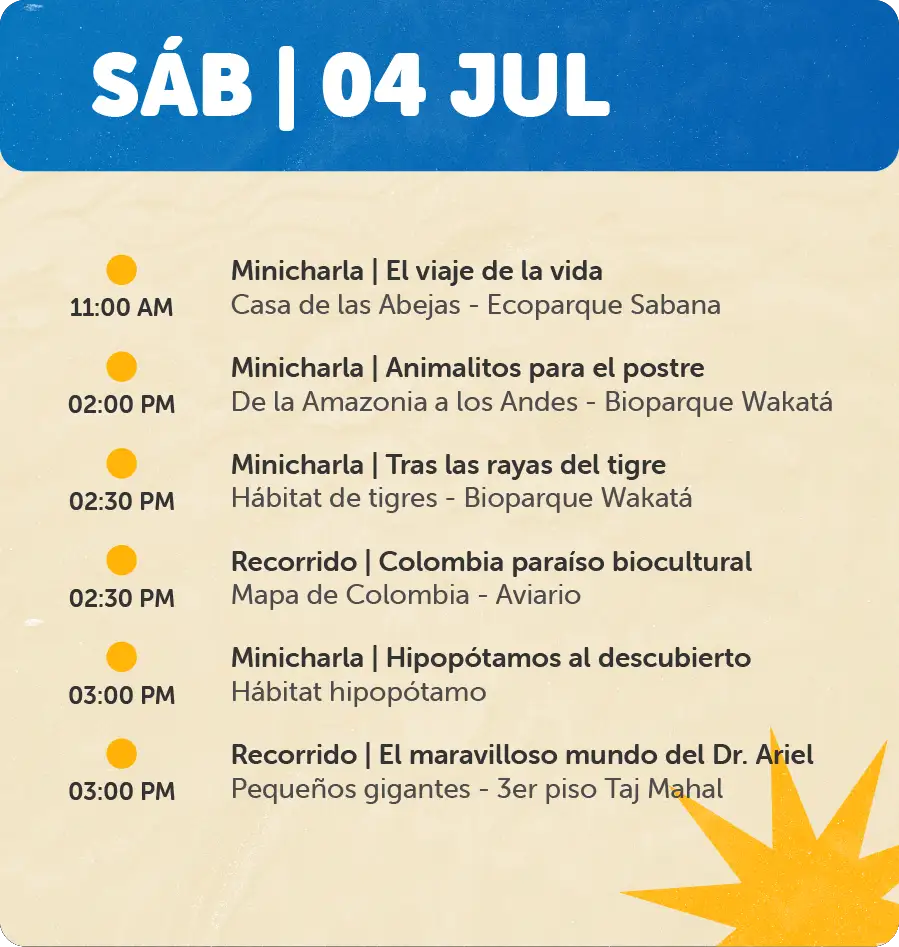 -Programaciones fin de semana julio 2026