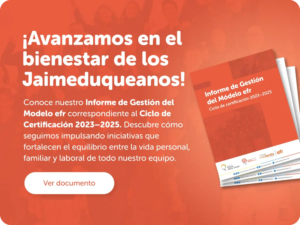 Pop up Informe de gestión efr 2023 - 2025 Parque Jaime Duque